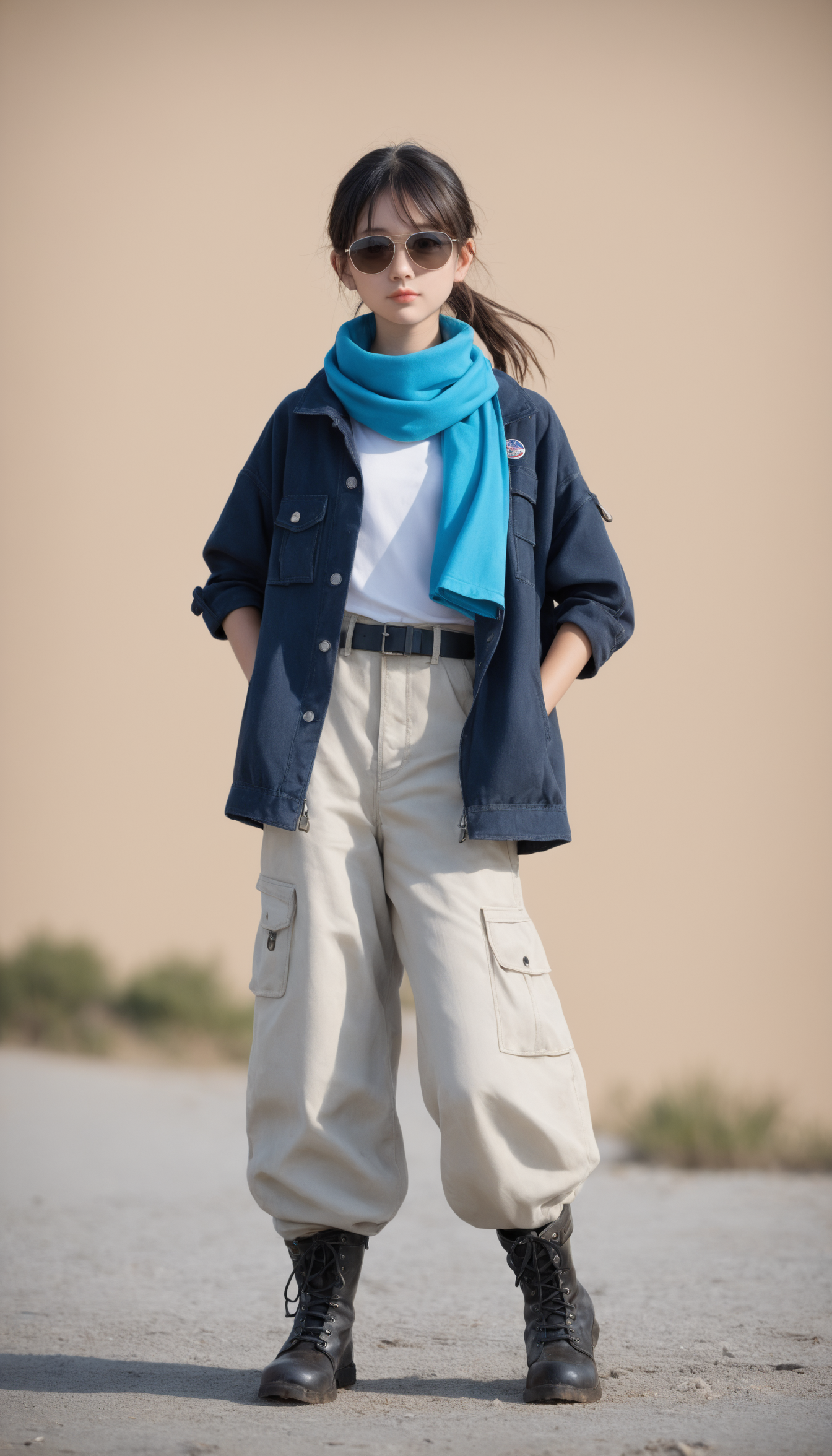 "荒漠寻宝少女与废弃巨构的科技邂逅"