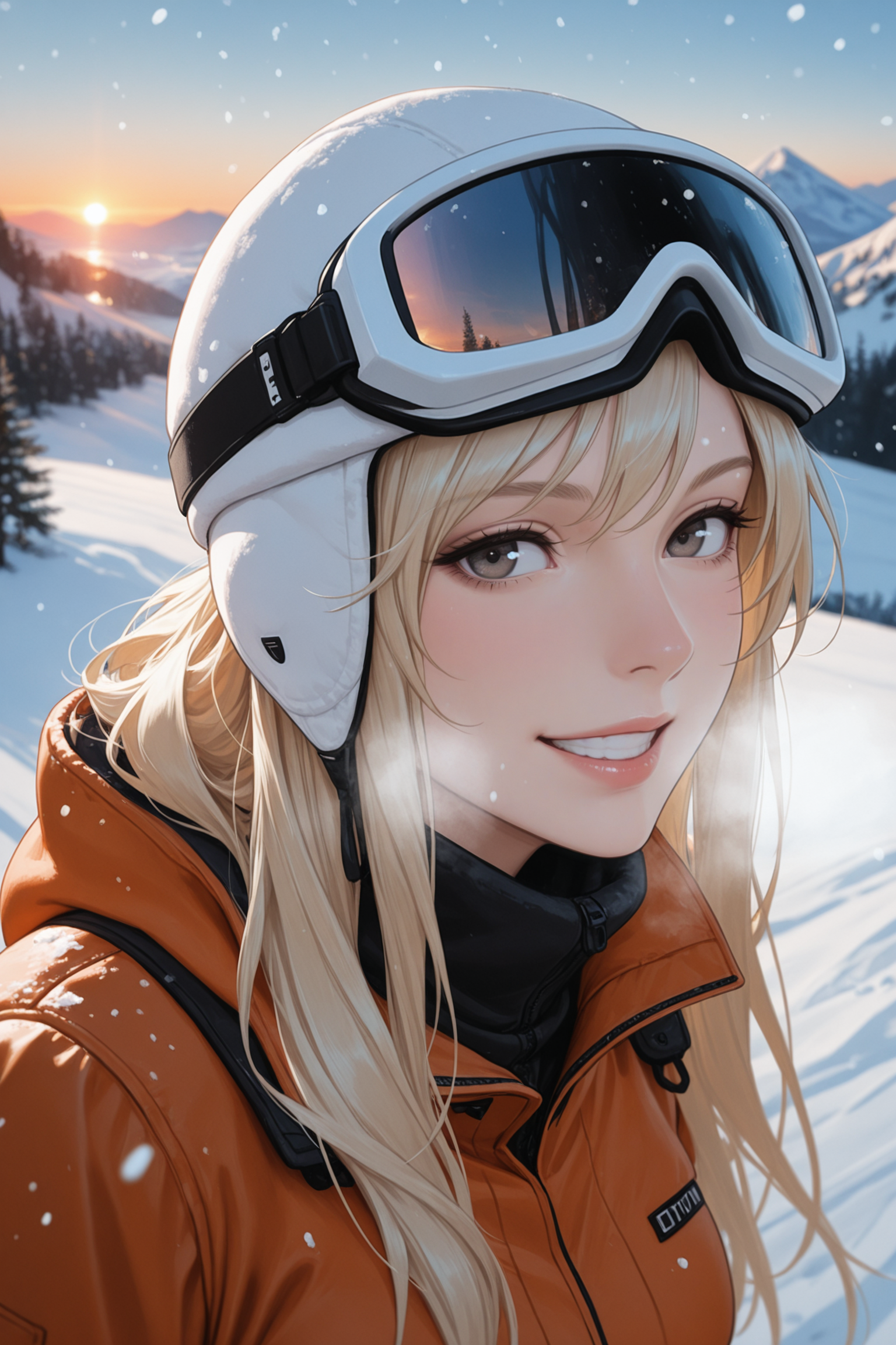 雪峰夕照金发笑 雪峰夕照金发笑